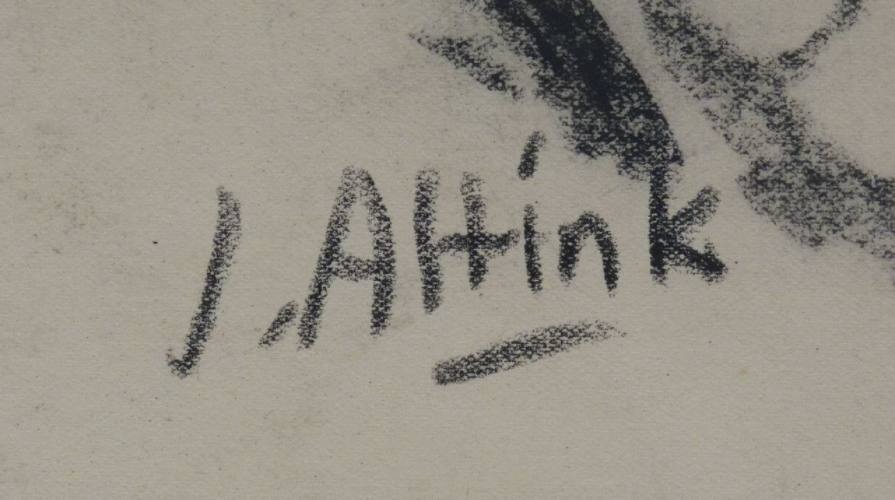 Jan Altink signaturen Café bij de brug in Steentil (behoort bij gouache uit 1956 inv.nr. 20733)