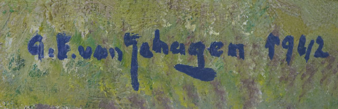 Gerbrand Frederik van Schagen signaturen Zomer langs de rivier