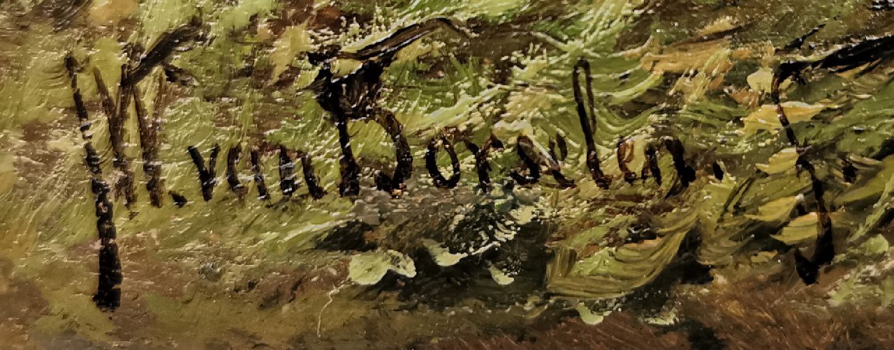 Jan Willem van Borselen signaturen Hout sprokkelen op het pad langs de vaart