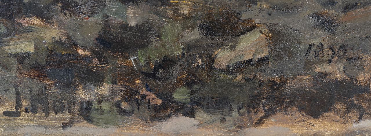 Jan Hoynck van Papendrecht signaturen Boer met paard en kar op het veld