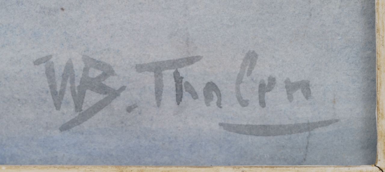 Willem Bastiaan Tholen signaturen De schokker UK 17 vaart de haven van Urk binnen