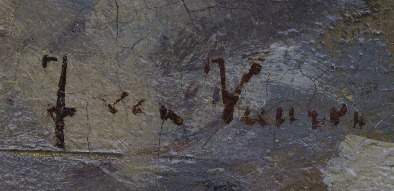 Jan van Vuuren signaturen Boerin aan het werk op boerenerf