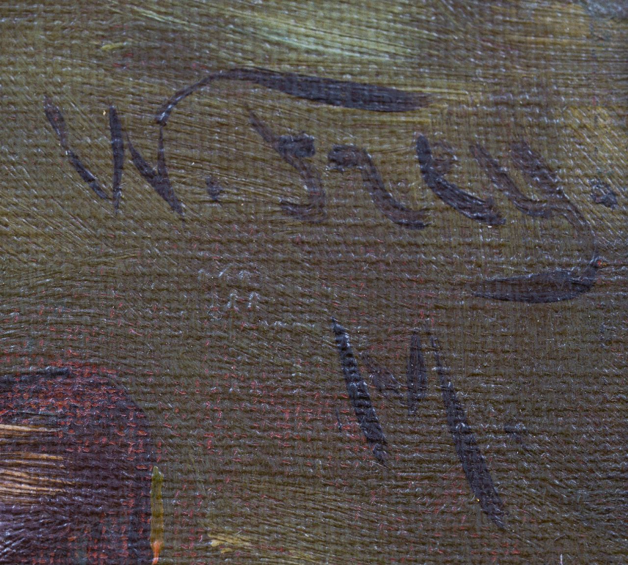 Wilhelm Frey signaturen Tijger in Artis