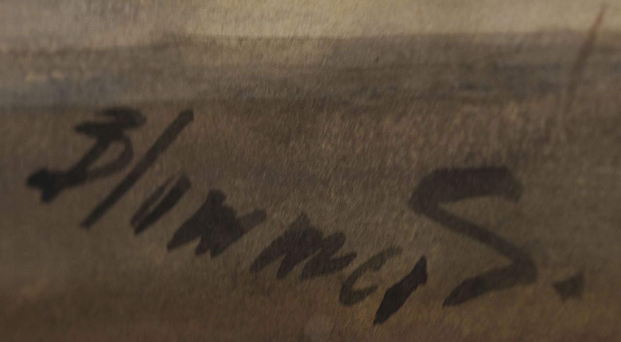 Bernard Blommers signaturen De boer drinkt - het paard wacht