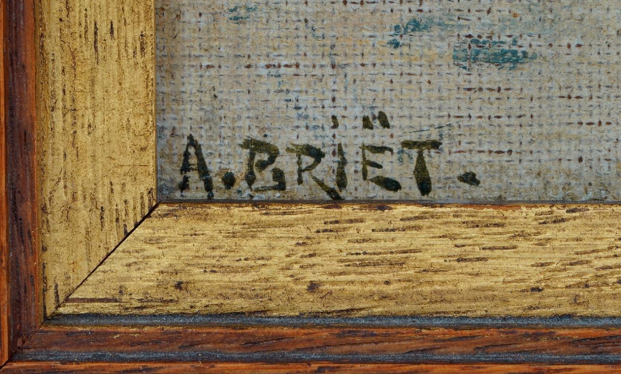 Arthur Briët signaturen Bij het Kurhaus in Scheveningen na de brand