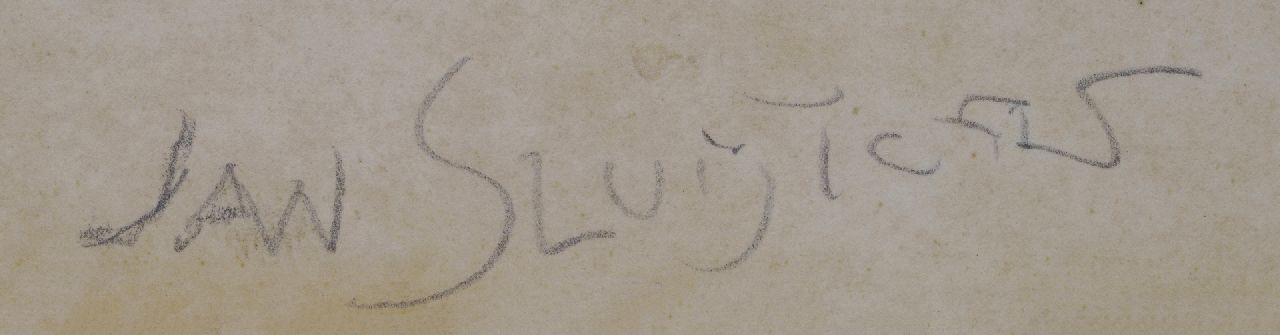 Jan Sluijters signaturen Duimzuigende baby