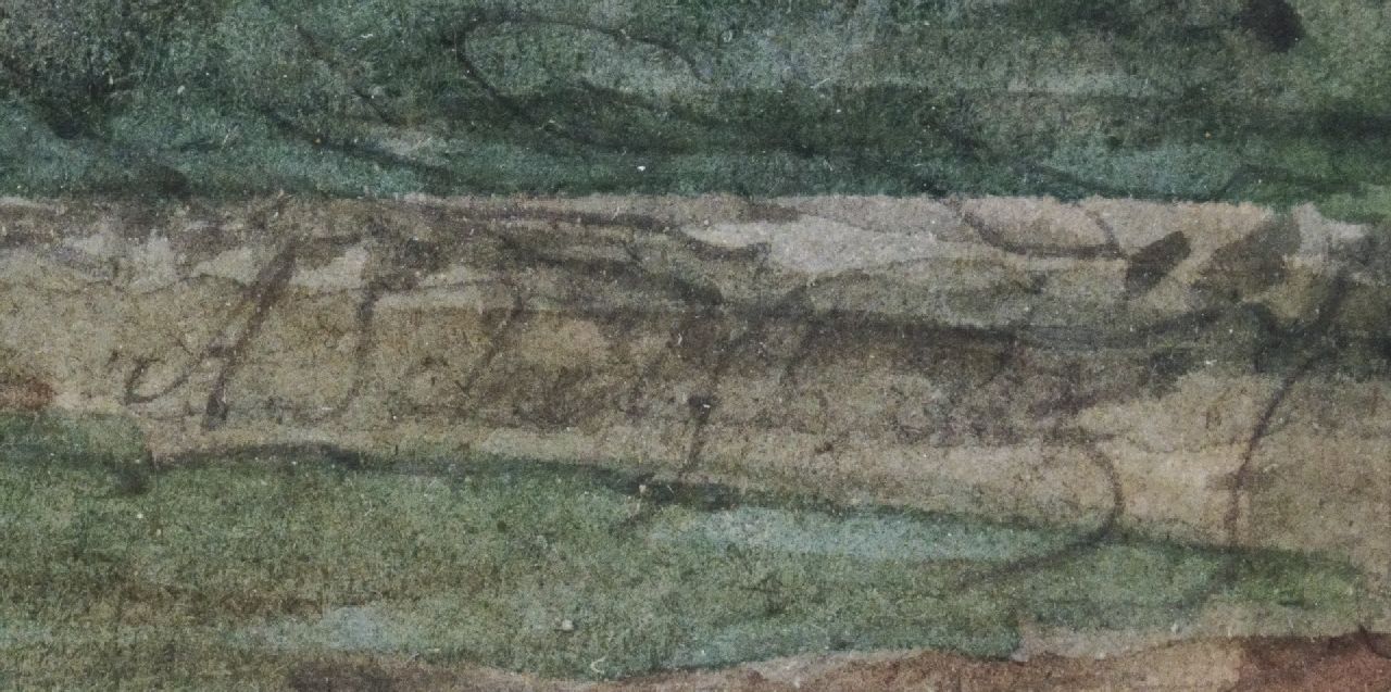 Lodewijk Johannes Kleijn signaturen Kerkdorpje in heuvellandschap