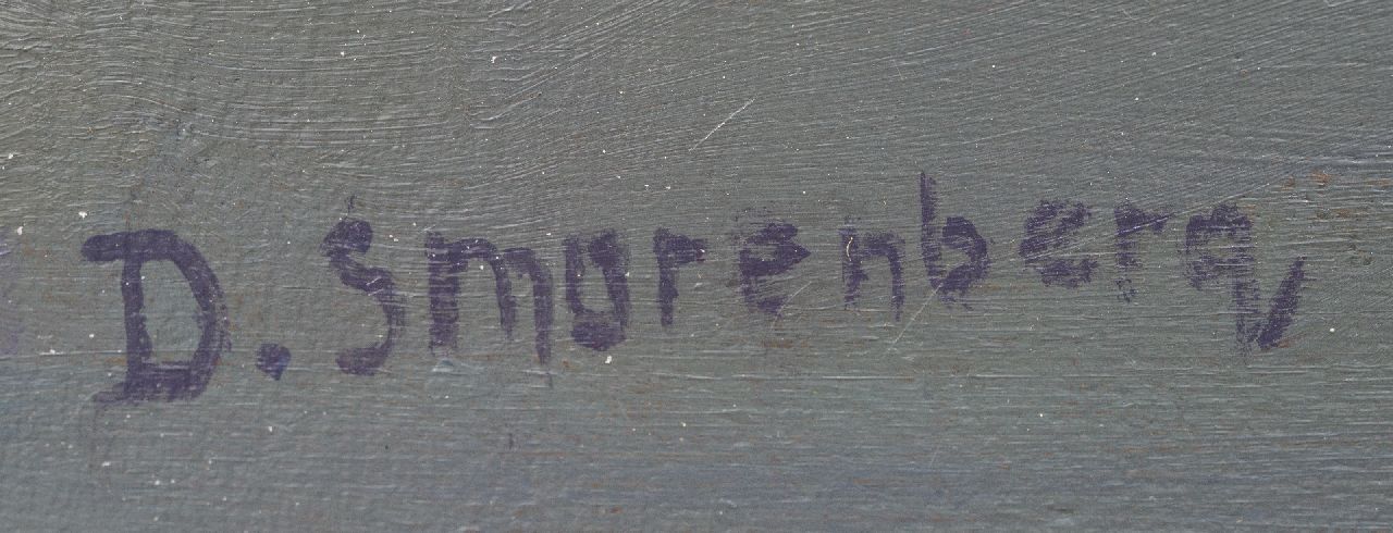 Dirk Smorenberg signaturen Gele rozen in blauwe vaas