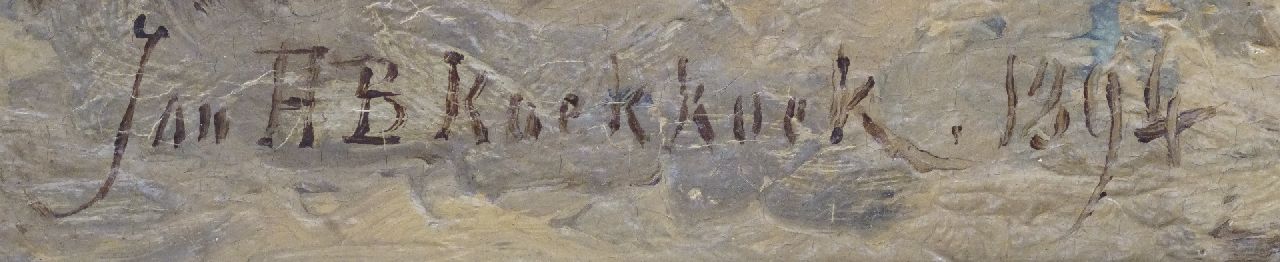 Jan H.B. Koekkoek signaturen Visverkoopsters in Zuiderzeehaven