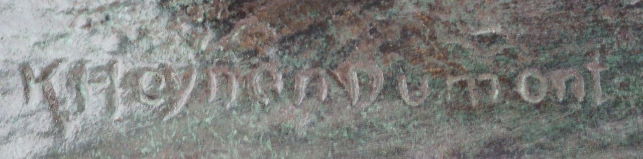 Karl Heynen-Dumont signaturen Lopende olifant