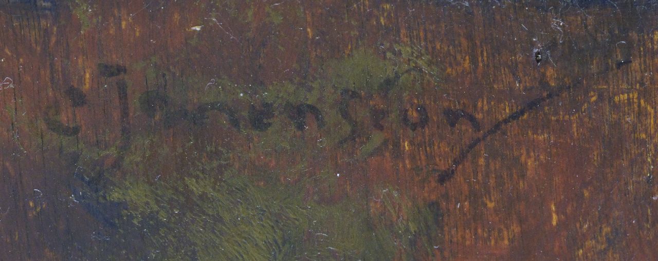 Cornelis Jan Mension signaturen Twee pelikanen