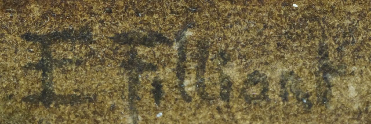 Ernest Filliard signaturen Gentianen in een pot