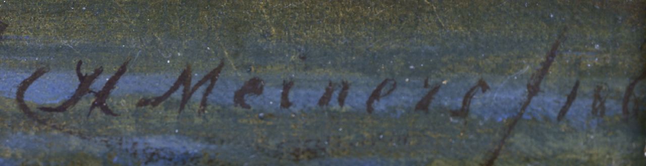 Claas Hendrik Meiners signaturen In de uiterwaarden bij Oosterbeek