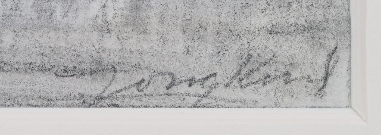 Johan Barthold Jongkind signaturen Riviergezicht; verso: Dorpsgezicht