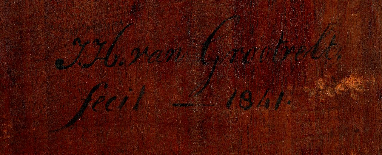 Jan Hendrik van Grootvelt signaturen Op de avondmarkt