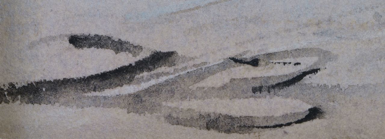 Johannes Bosboom signaturen Gezicht op het Huis der Samenkomsten van de Doopsgezinden in Den Haag