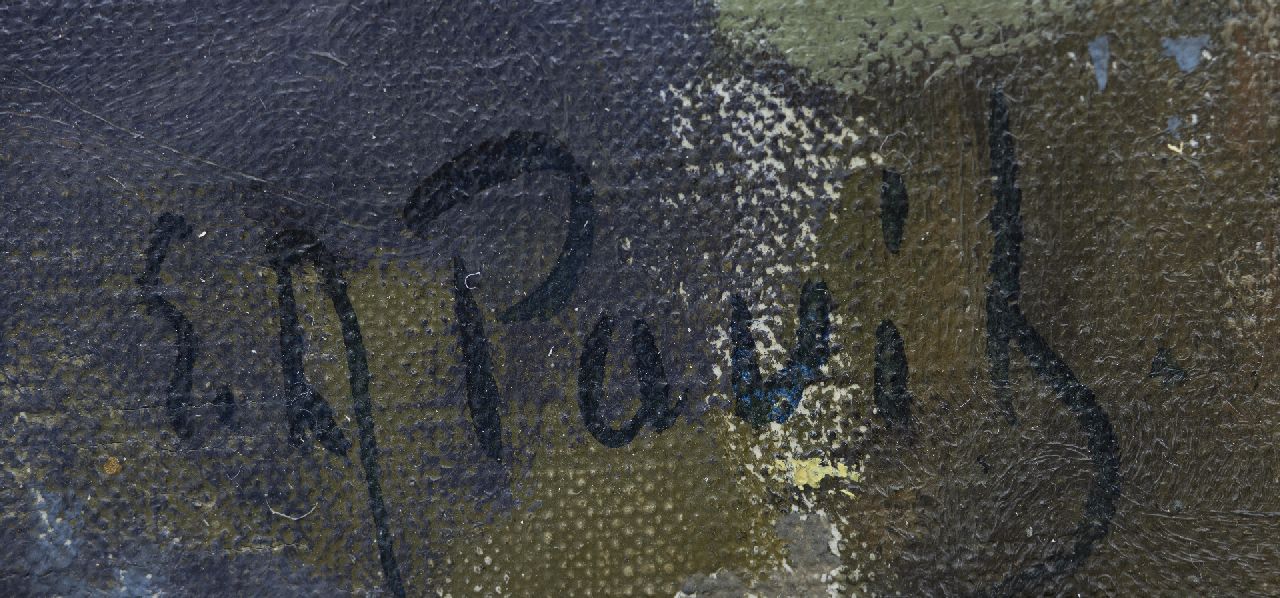 Elie Pavil signaturen Au café, Paris