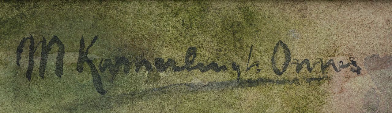 Menso Kamerlingh Onnes signaturen Glazen vazen met bloeiende takken