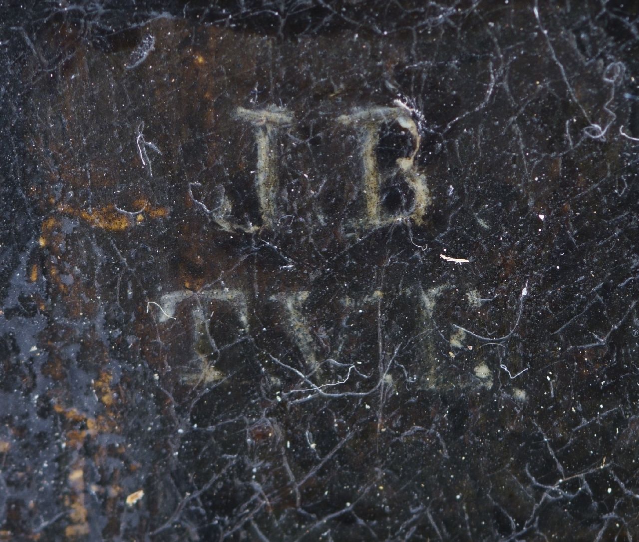 Jan Baptist Tetar van Elven signaturen Kerkinterieur met figuren