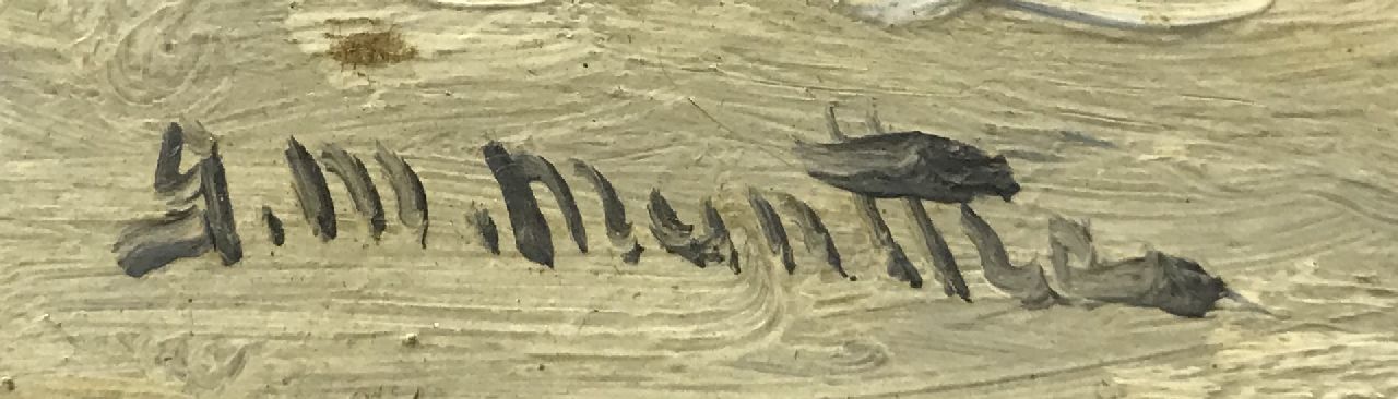 Morgenstjerne Munthe signaturen Schelpenvisser in de branding