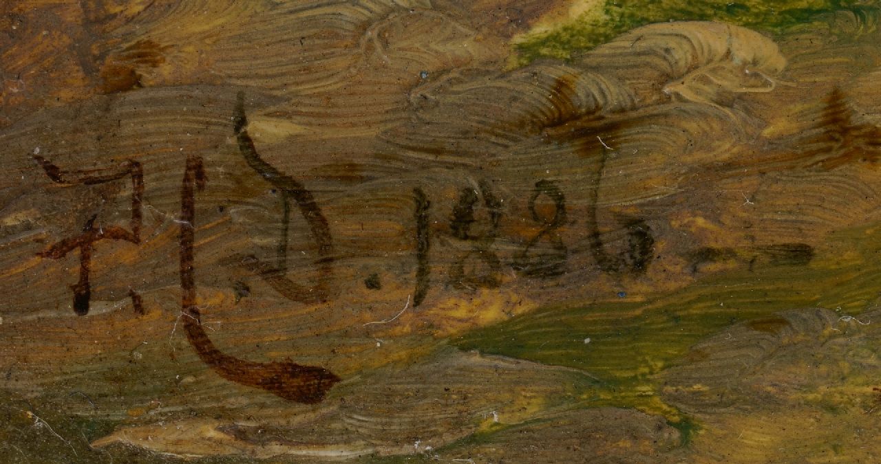Pieter Cornelis  Dommershuijzen signaturen 't Drogen van de netten