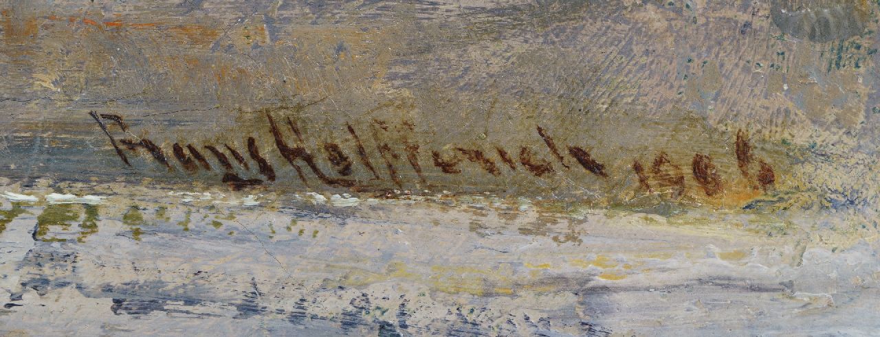 Frans Helfferich signaturen Stilleven met flessen