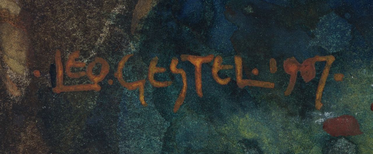 Leo Gestel signaturen Woonwagenfamilie