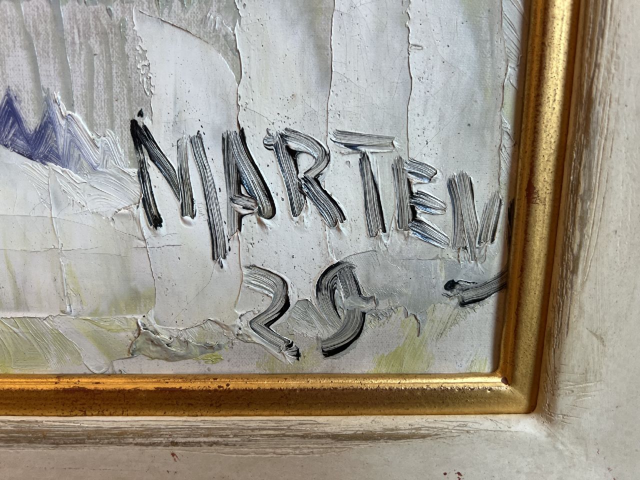 George Martens signaturen Liggend naakt