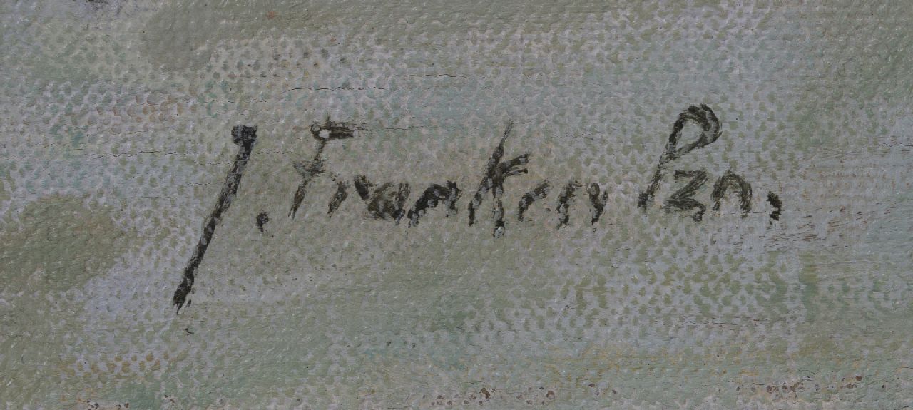 Jan Pzn. Franken signaturen Op de ijsbaan