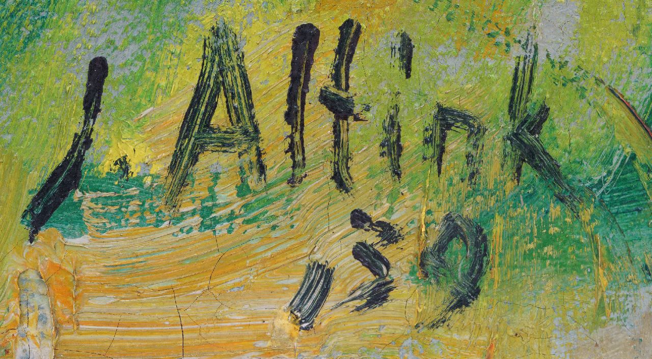 Jan Altink signaturen Boerenerf met kar