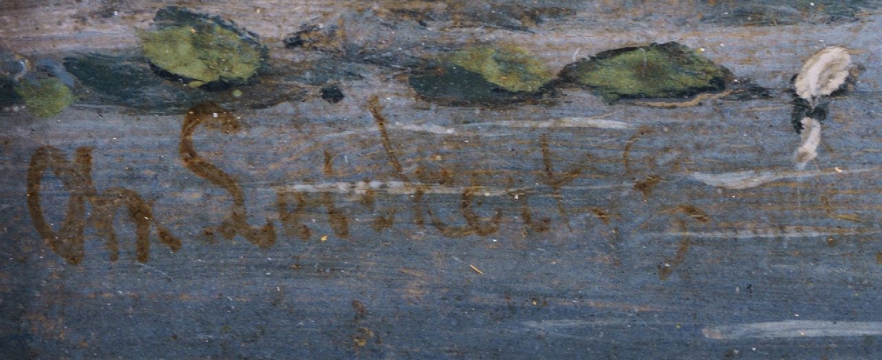 Charles Leickert signaturen Langs de rivier