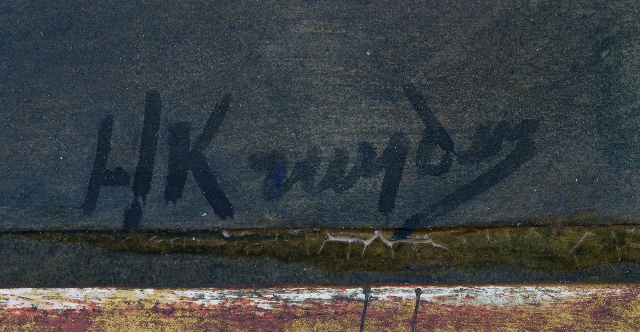 Herman Kruyder signaturen Rode geranium