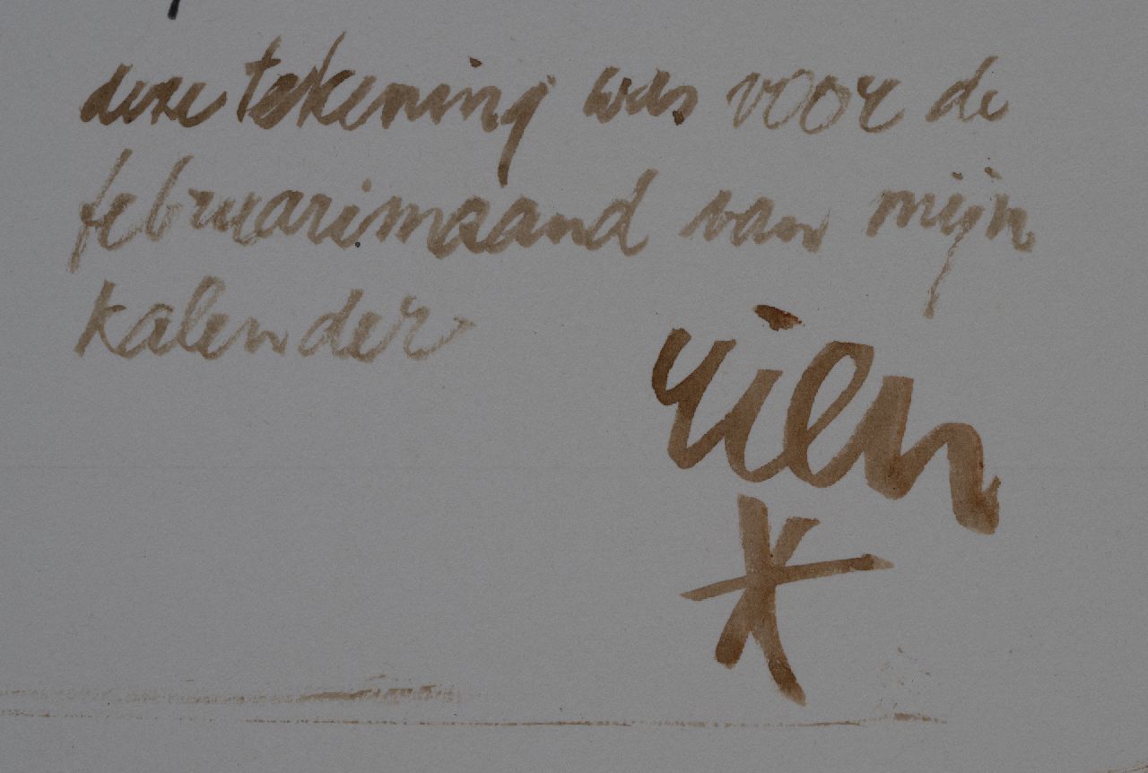 Rien Poortvliet signaturen Hoef je niet te vragen of het voorjaar wordt..
