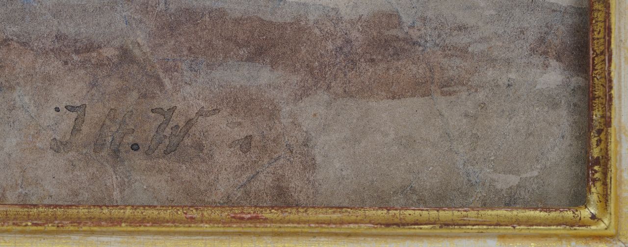Jan Hendrik Weissenbruch signaturen Uitzicht over daken
