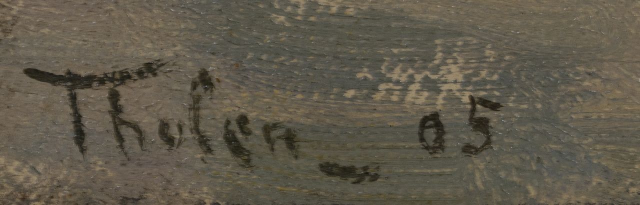 Willem Bastiaan Tholen signaturen Vaart op een winderige dag