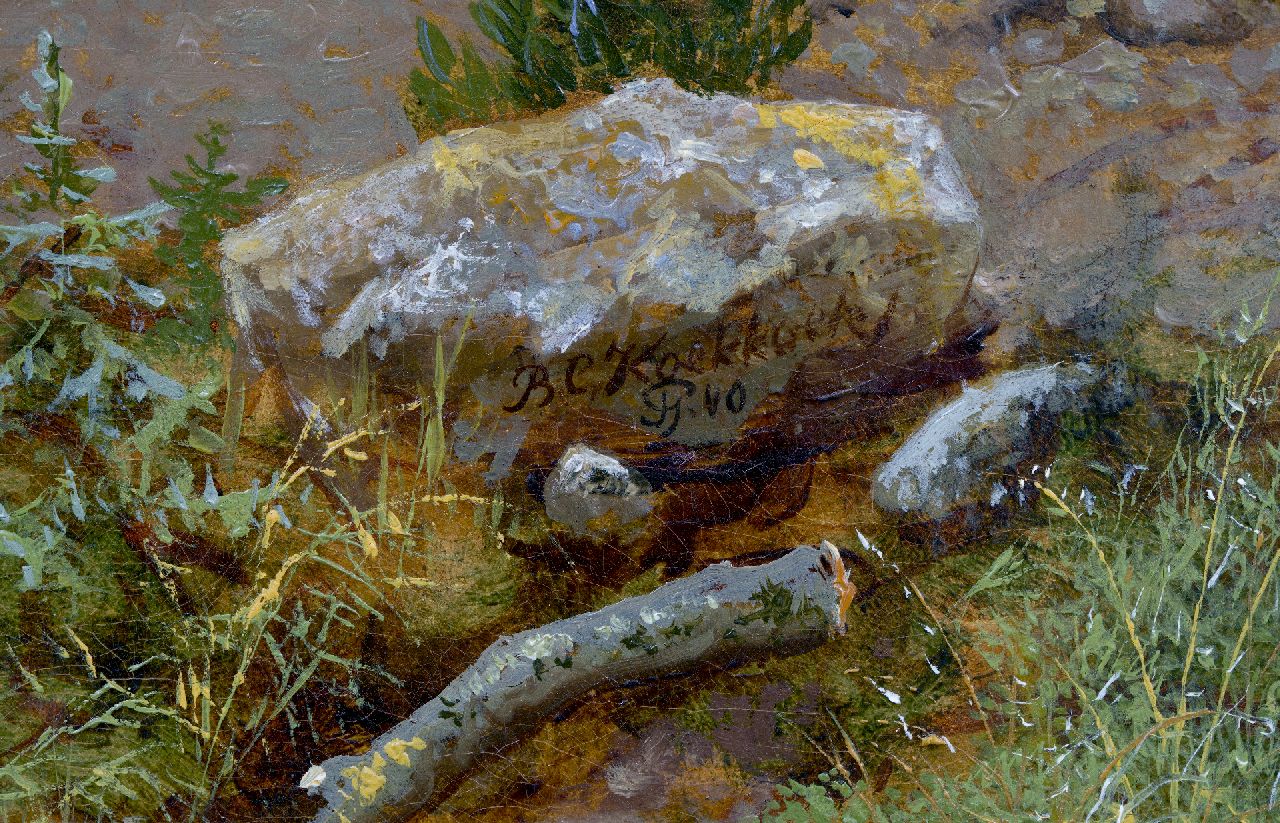 Barend Cornelis Koekkoek signaturen Figuren en vee in een berglandschap