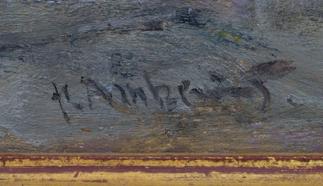 Floris Arntzenius signaturen Gezicht op de Wagenstraat, Den Haag