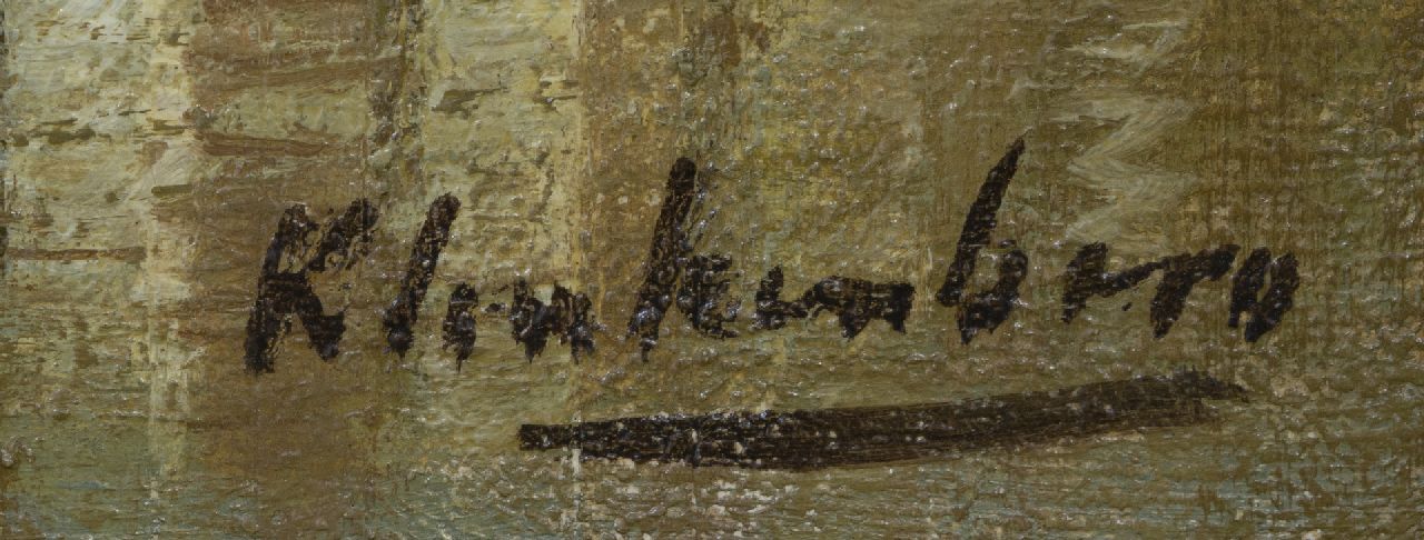 Karel Klinkenberg signaturen Nabij de Leuvehaven, Rotterdam