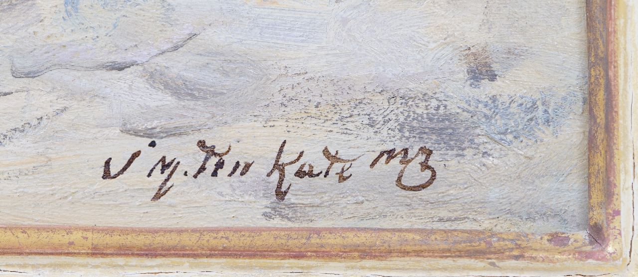 Johannes Marius ten Kate signaturen Familiedag op het strand van Scheveningen