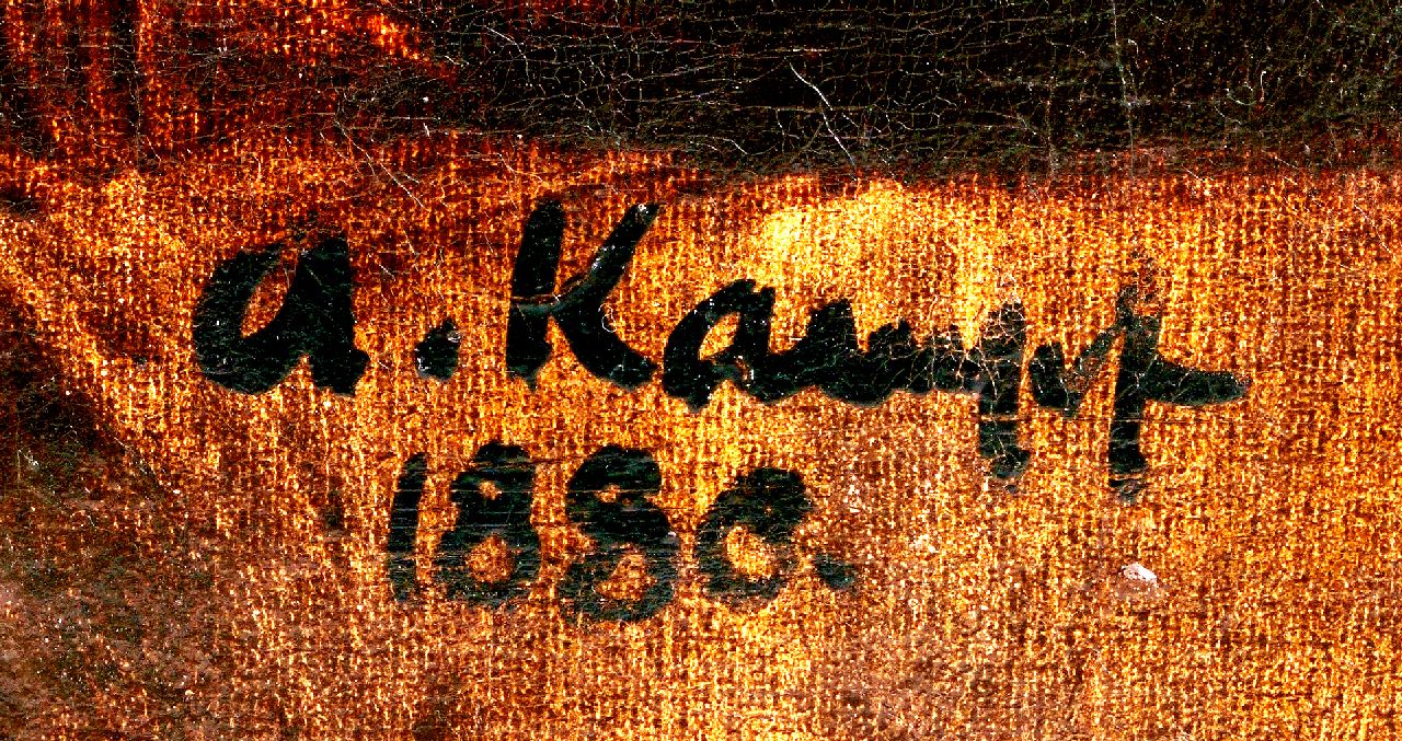 Arthur Kampf signaturen Bij het koor