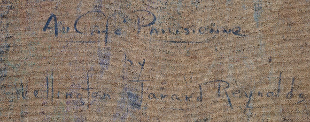 Wellington J. Reynolds signaturen Au Café Parisienne