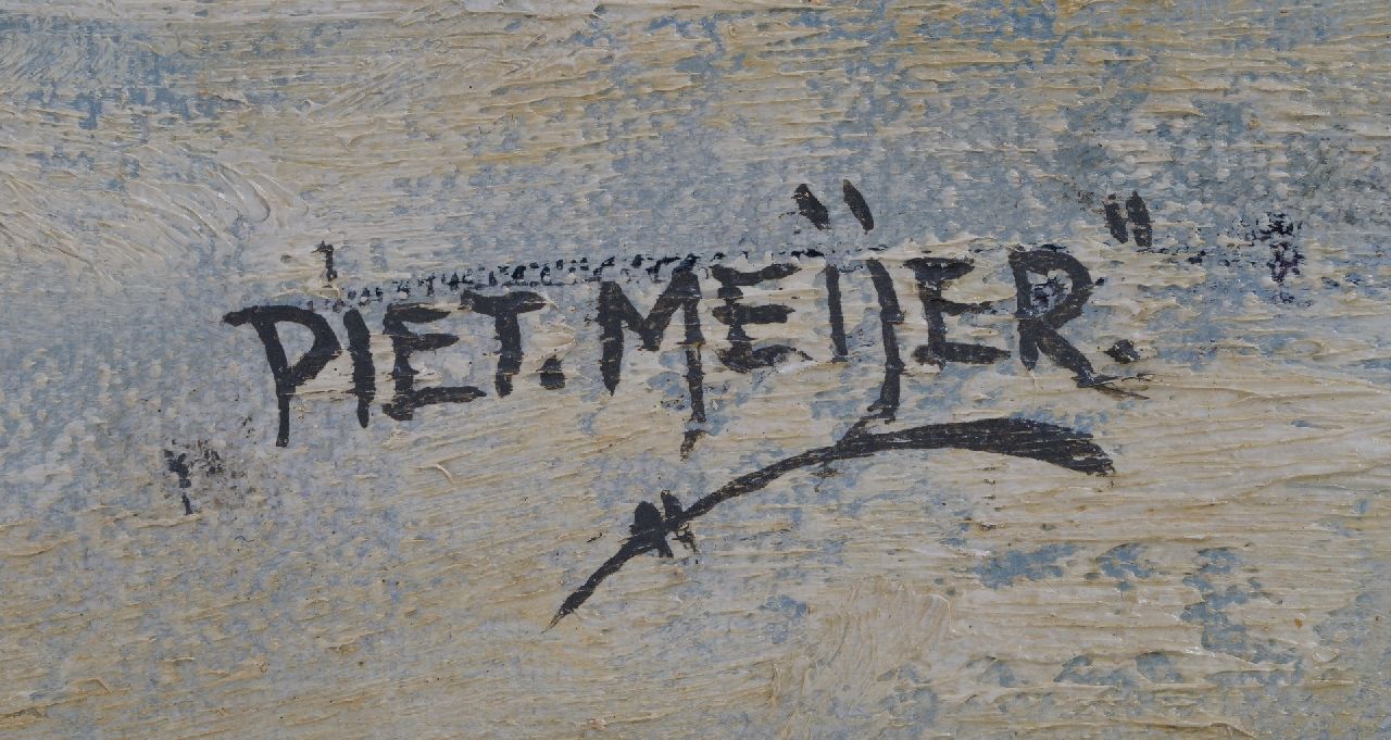 Piet Meijer signaturen Sneeuwlandschap