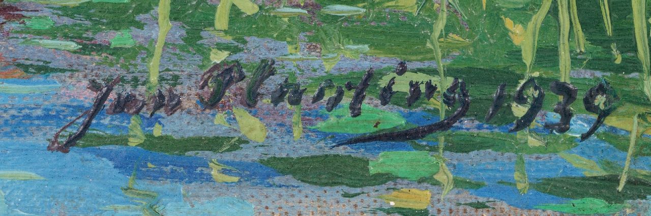 Jan Planting signaturen Zomers zwemplezier bij De Leien in Friesland