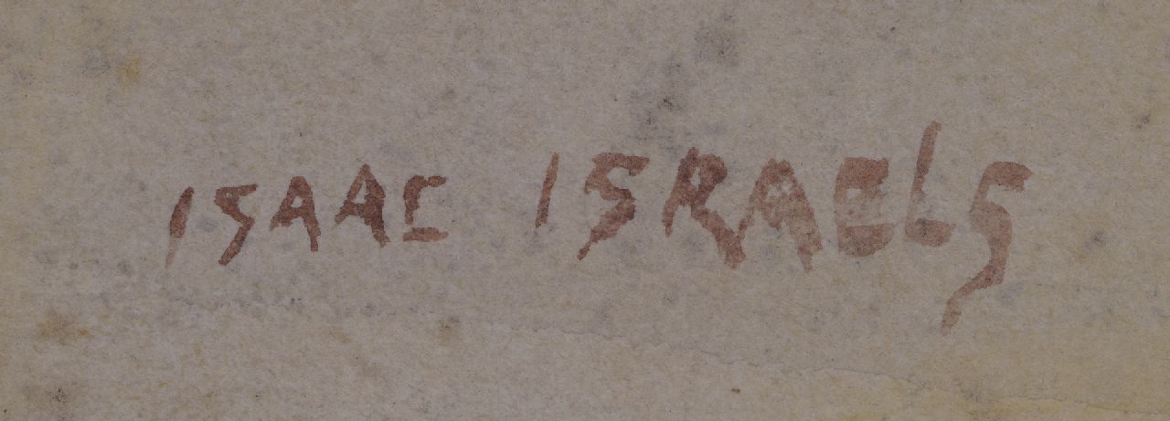 Isaac Israels signaturen Een dag in het Oosterpark, Amsterdam