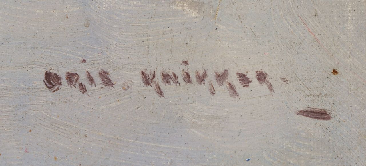 Aris Knikker signaturen Vissers aan de waterkant