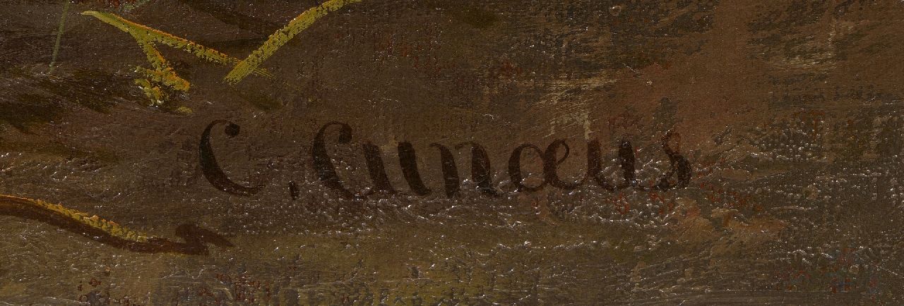 Conradijn Cunaeus signaturen Jachthonden met een prooi