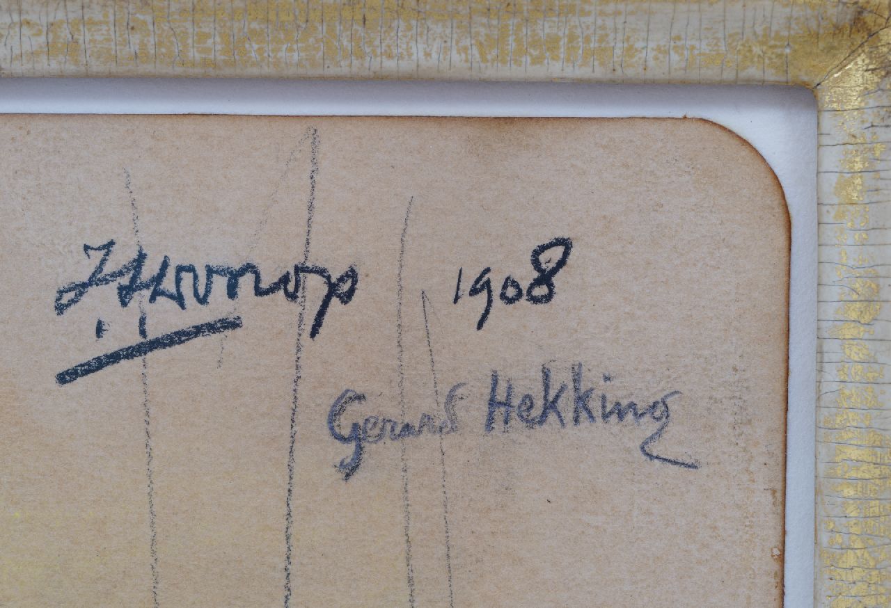 Jan Toorop signaturen Gerard Hekking, cello spelend