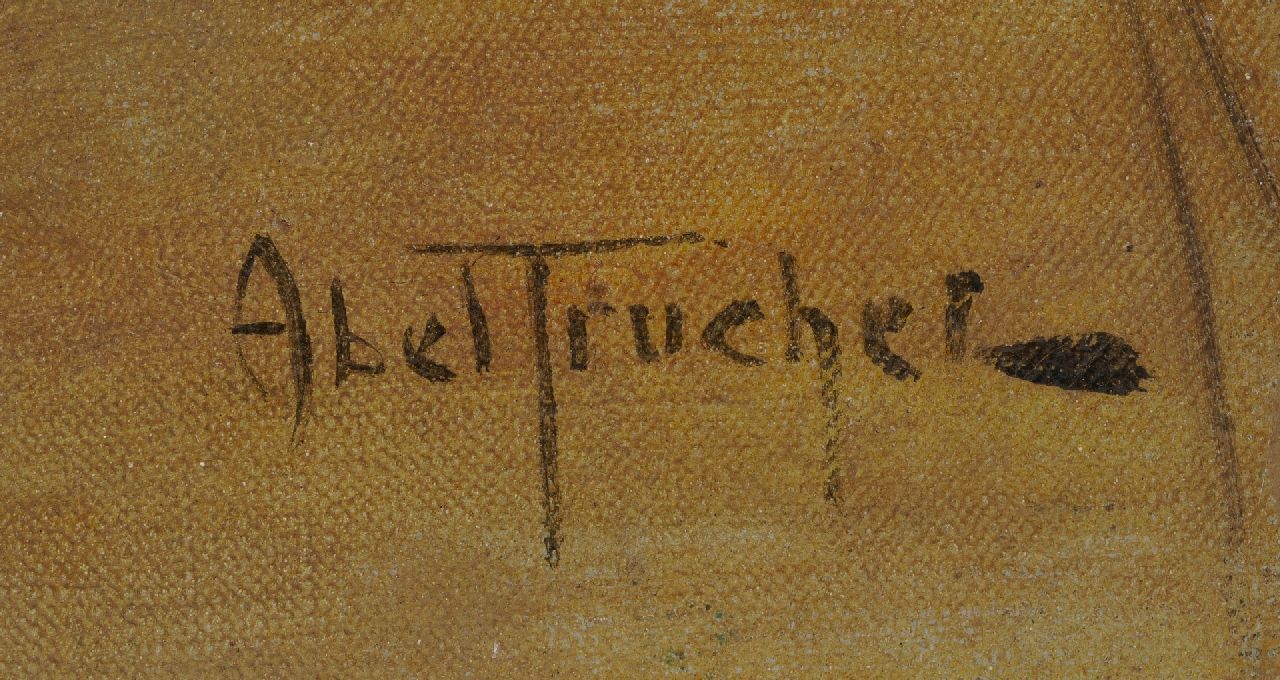 Louis Abel-Truchet signaturen Le soir au café