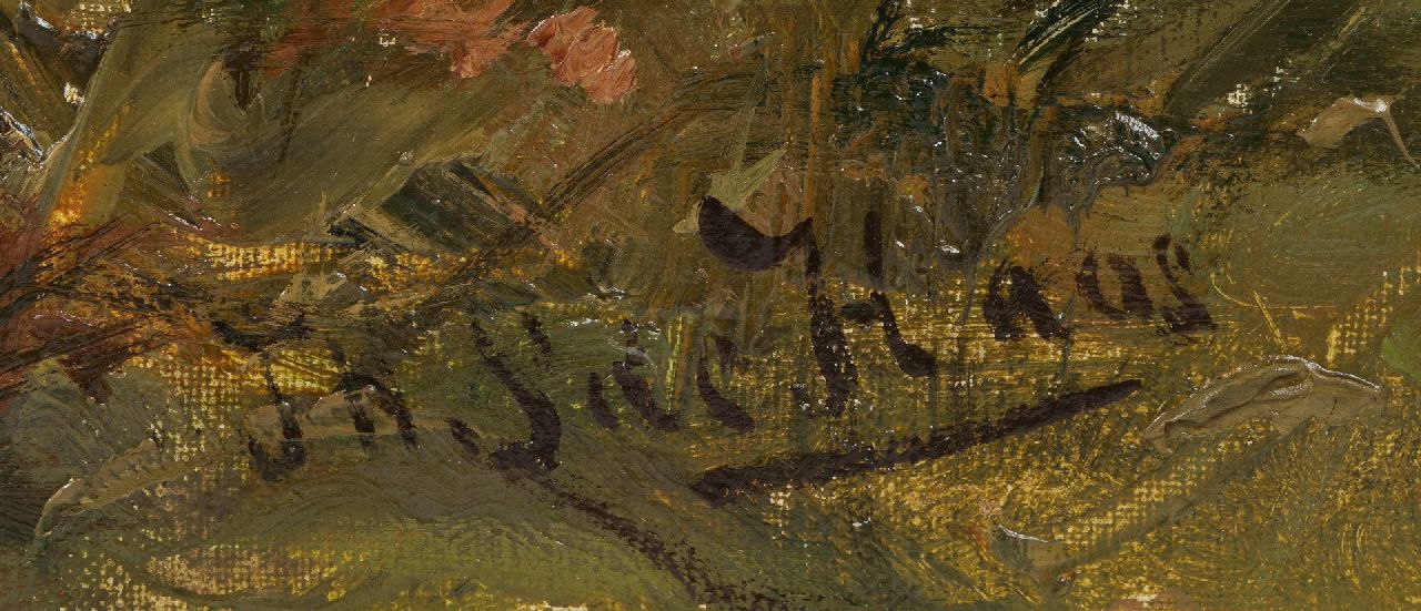 Jan de Haas signaturen Zomerlandschap met vee