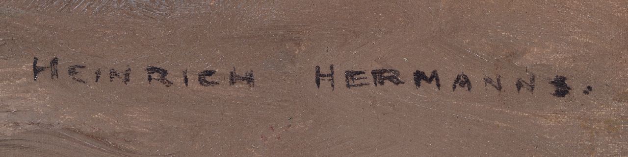 Heinrich Hermanns signaturen Het Damrak, Amsterdam